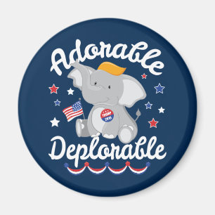 Adorable Deplorable Elephant Trump 2016 Magnet