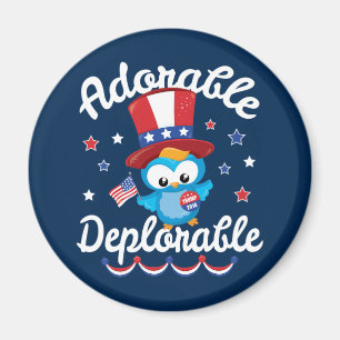 Adorable Deplorable Owl Trump 2016 Magnet