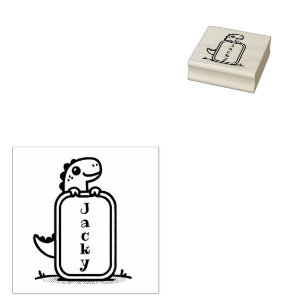 Adorable Dinosaur Frame Stamp