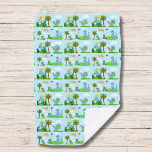   Adorable Dinosaur Golf Kids Pattern  Golf Towel