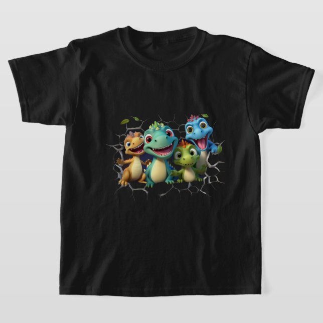 "Adorable Dinosaur Squad" T-Shirt (Laydown)
