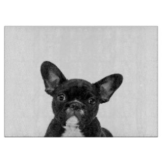 Adorable Dog | Black French Bulldog Face Cutting Board