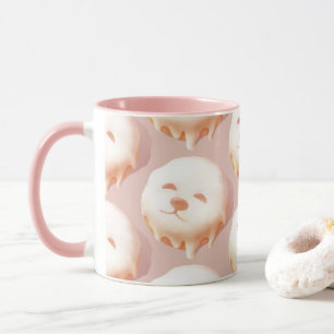 Adorable Dog Face Doughnut Mug