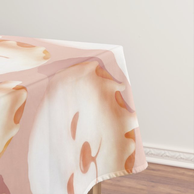 Adorable Dog Face Doughnut Tablecloth (In Situ)