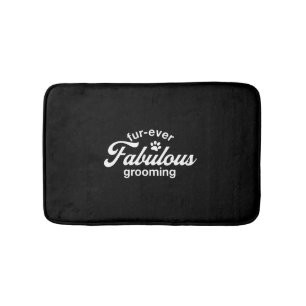 Adorable Dog Groomer Shirt Bath Mat