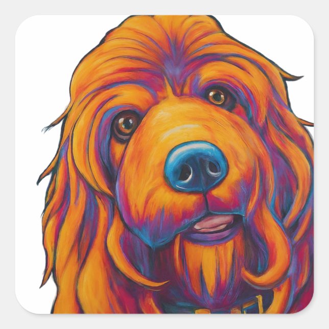 Adorable Dog Image Stickers & Labels – Pet Lover (Front)