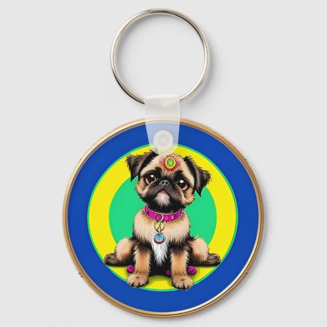 Adorable Dog Key Ring (Front)