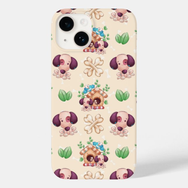 Adorable Dog Pattern  Case-Mate iPhone Case (Back)