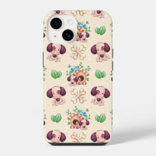 Adorable Dog Pattern  iPhone 14 Case