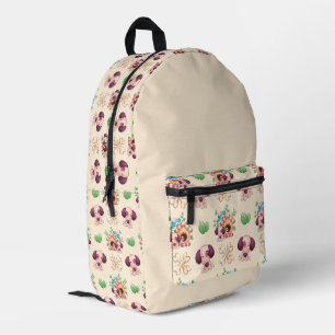 Adorable Dog Pattern  Printed Backpack
