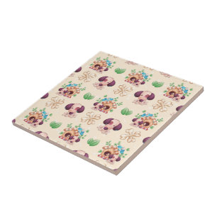 Adorable Dog Pattern Tile