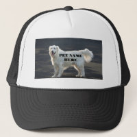 Adorable Dog Standing Image with Pet Name Text-Cap