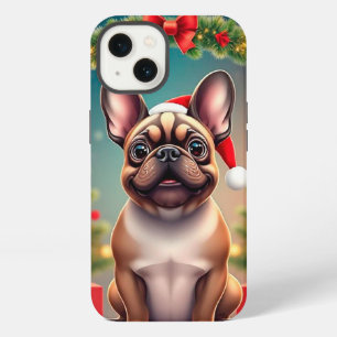Adorable Dog Wearing Santa Hat iPhone 13 Case
