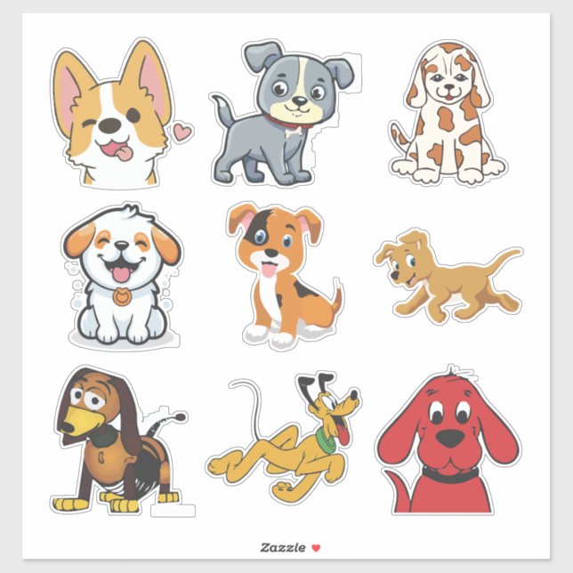 Adorable Doggie Sticker Set-Perfect for Pet Lovers (Sheet)