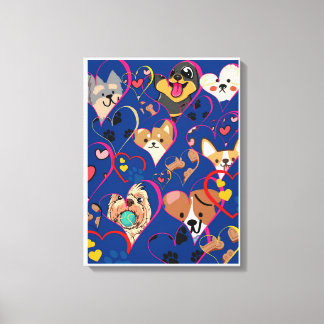  Adorable dogs Canvas Print