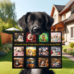 Adorable Dogs Celebrating Holiday Joy Yearly 20XX  Calendar<br><div class="desc">Every month comes to life with a festive dog celebrating the season! This heartwarming 2025/2026 calendar features lifelike canines in beautifully detailed settings for each holiday. A Halloween puppy in a pumpkin, a Thanksgiving dog at a festive dinner, and a Christmas pup under twinkling lights—each page is filled with seasonal...</div>