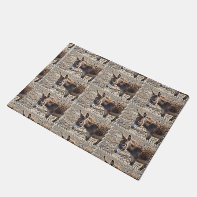Adorable Donkey Doormat (Angled)