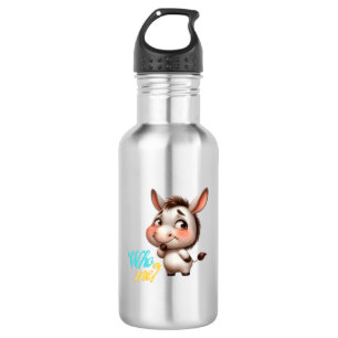 Adorable Donkey for Christmas 2024 - Perfect Gift 532 Ml Water Bottle