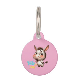 Adorable Donkey for Christmas 2024 - Perfect Gift Pet Tag