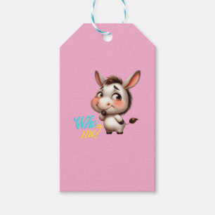 Adorable Donkey for Christmas 2024 - Perfect Gift Tags