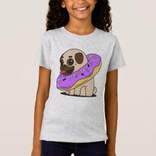 Adorable Doughnut Pug T-Shirt