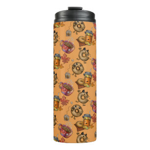 Adorable Doughnuts and Tea Thermal Tumbler