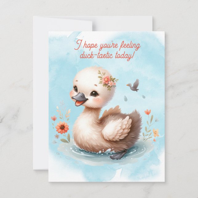 Adorable Duck Card (Front)
