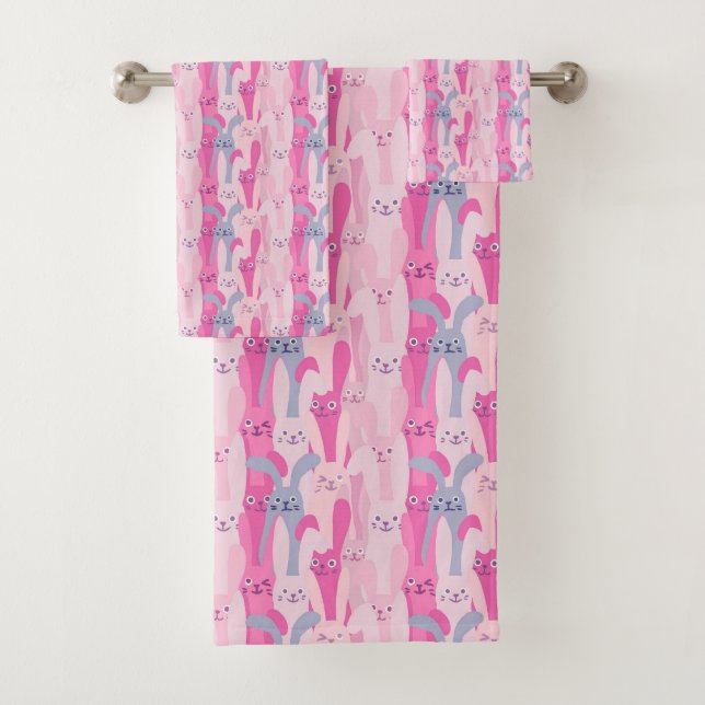 Adorable Easter Bunnies Pattern | Towel Set (Insitu)