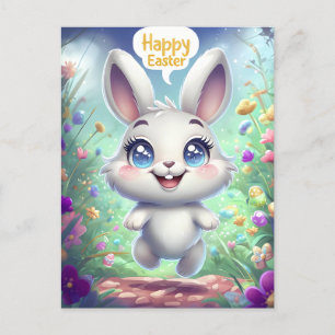 Adorable Easter Bunny Postcard