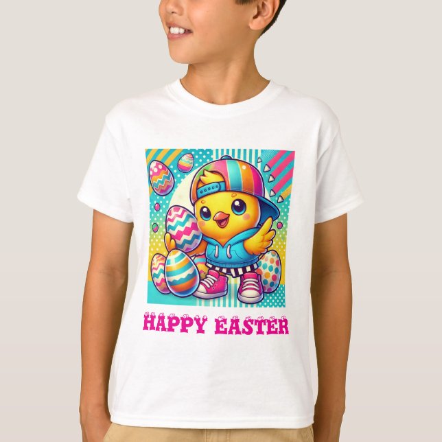 Adorable Easter Bunny T-Shirt For Boys (Front)