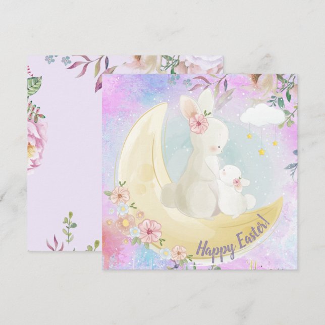 Adorable Easter Holiday Card (Front/Back)