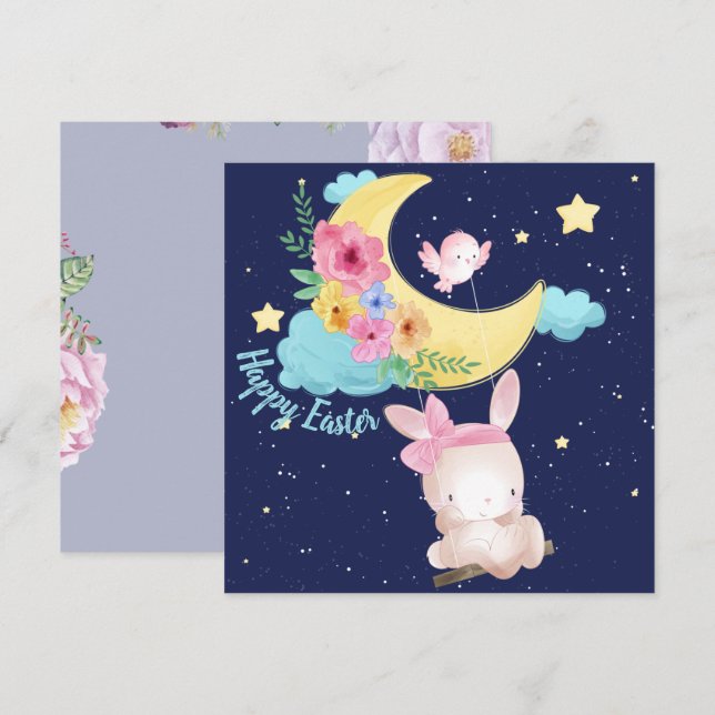 Adorable Easter Holiday Card (Front/Back)