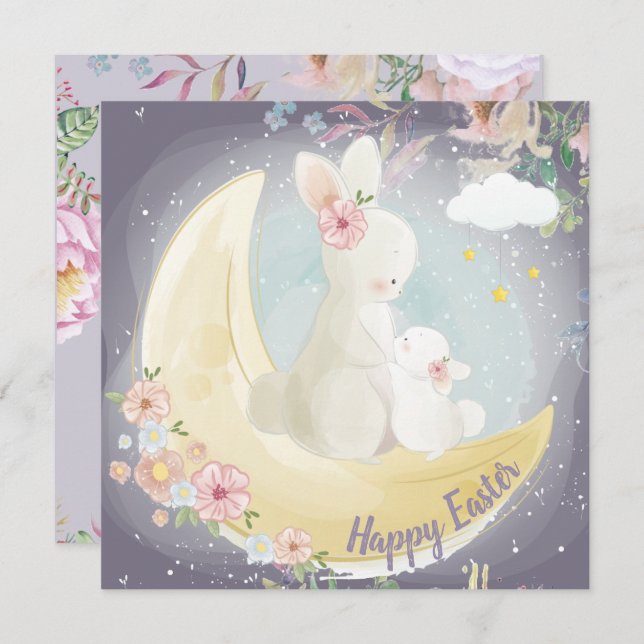 Adorable Easter Invitation (Front/Back)