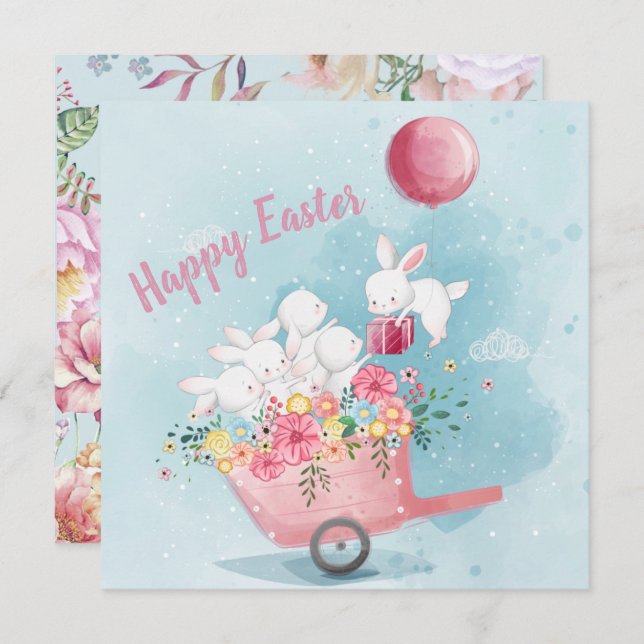 Adorable Easter Invitation (Front/Back)
