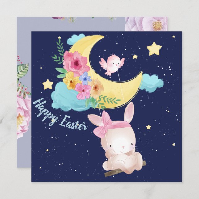 Adorable Easter Invitation (Front/Back)