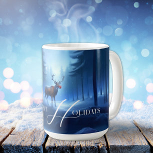  Adorable Editable Winter Wonderland  Coffee Mug