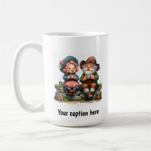 Adorable Elderly Munchkins in Vintage Clothes Coffee Mug