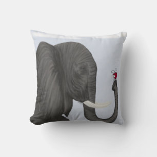 Adorable Elephant and Cute Ladybug Cushion