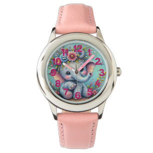 Adorable Elephant Children's Watch