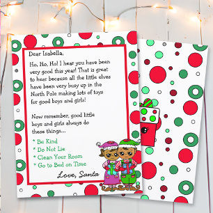 Adorable Elf Personalised Letter from Santa
