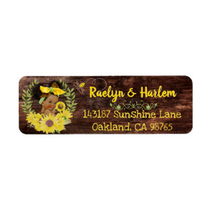 Adorable Ethnic Baby Girl Yellow Sunflower Rustic