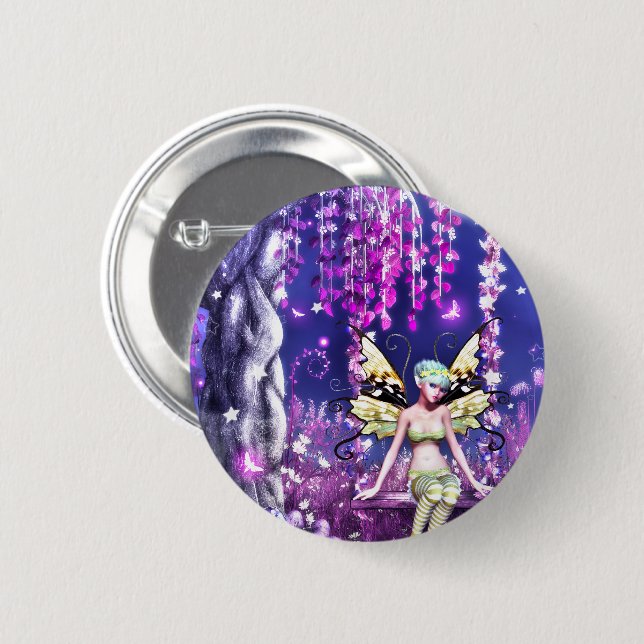 Adorable Fairy 6 Cm Round Badge (Front & Back)