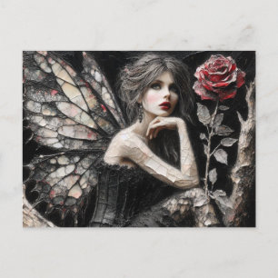 Adorable Fairy Bored on a Branch Postcard