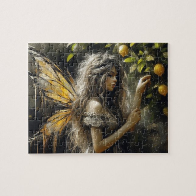 Adorable fairy picking lemons jigsaw puzzle (Horizontal)