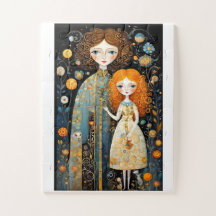 Adorable fairytale characters in a fantasy world