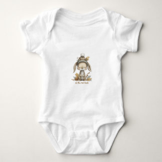 Adorable Fall Bunny Baby Bodysuit