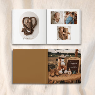 Adorable farm themed baby photo book keepsake 
