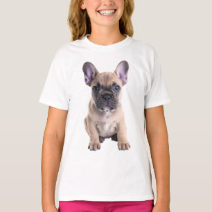 Adorable Fawn French Bulldog Puppy Kids T-Shirt