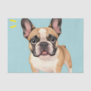 Adorable Fawn French Bulldog Puppy Tissue Paper
