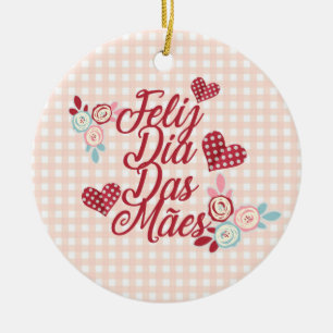 Adorable Feliz Dia Das Mães Ornament